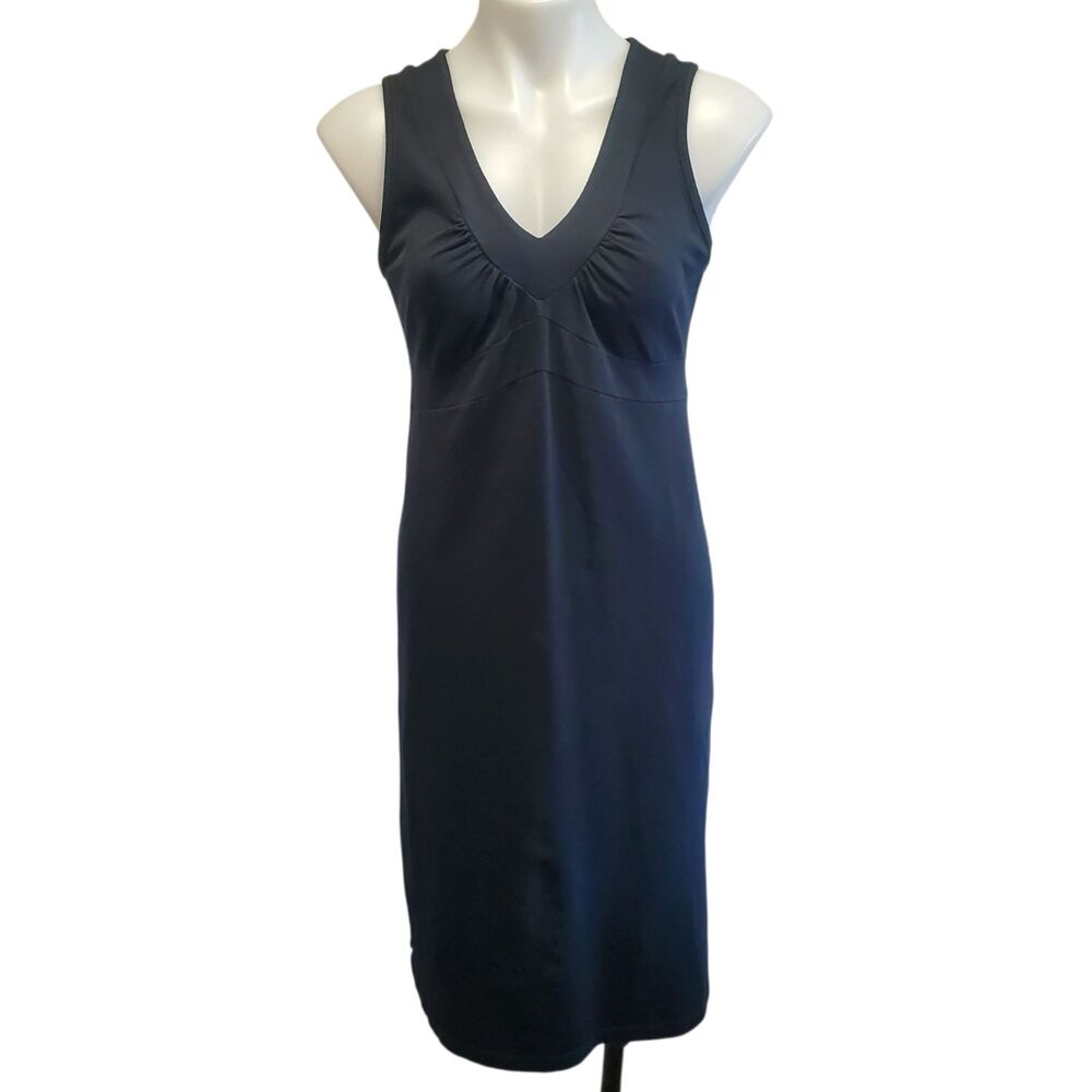 Athleta Senorita Sleeveless Back Midi Tank Dress Organic Cotton Athleisure Med